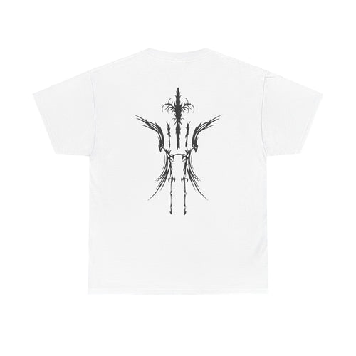 Graphic Tee — Black Gothic Sigil Design (Front & Back)