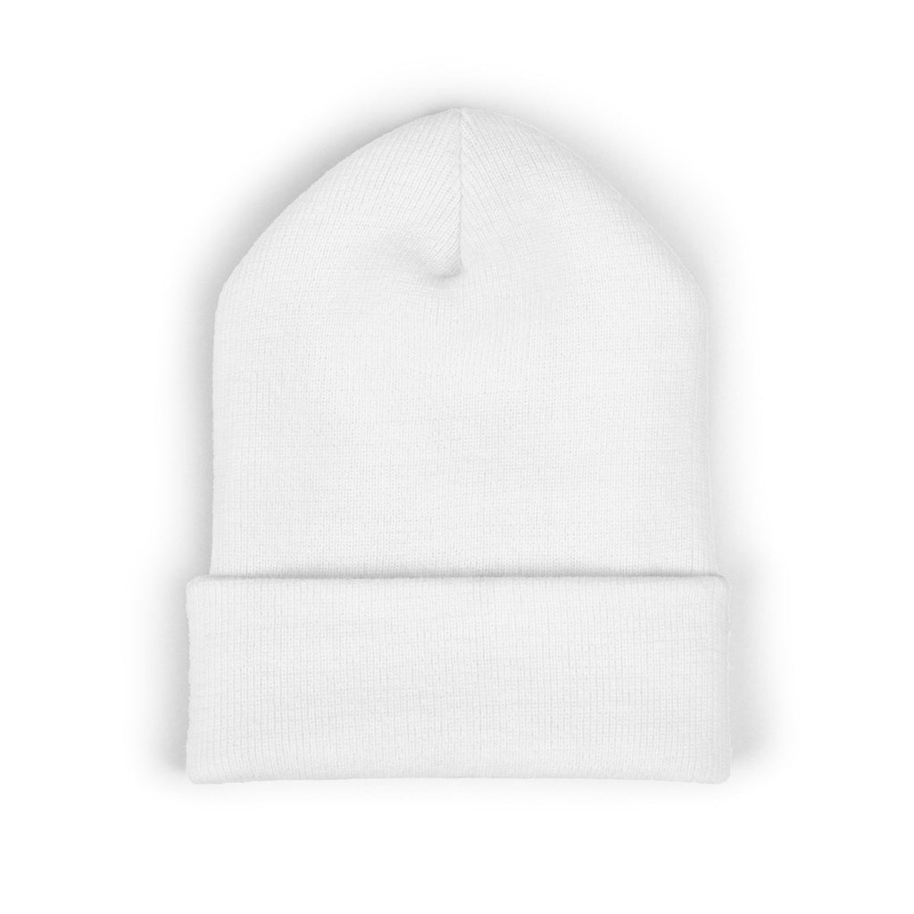 KADI Vintage Badge Embroidered Cuffed Beanie – Classic Winter Hat